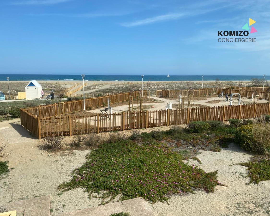 « L'Ecume » Terrasse Rez-De-Chaussee/Front De Mer Leucate Extérieur photo